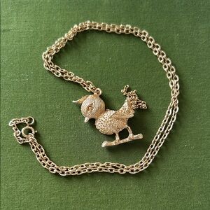 Spring Chicken Pendant Necklace
